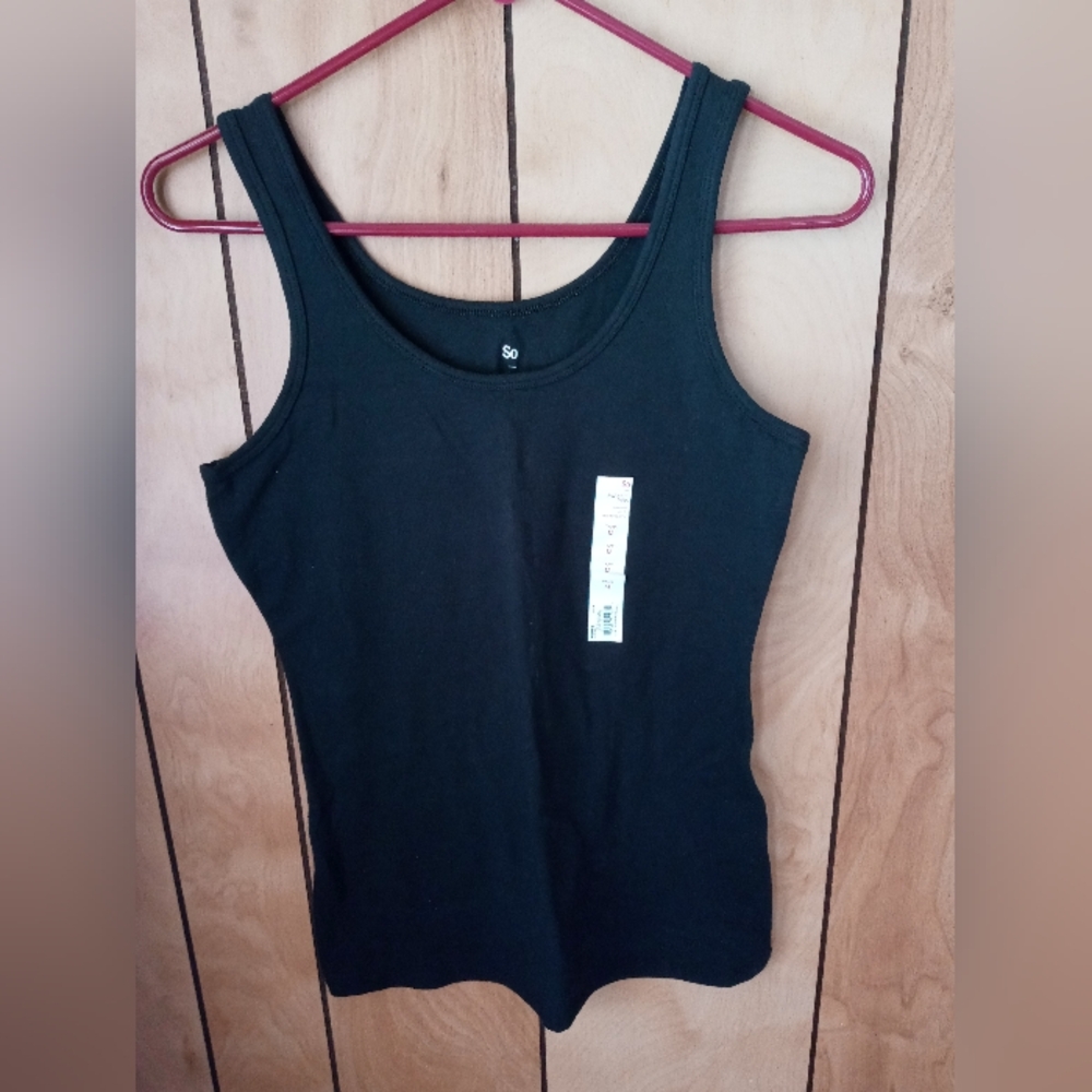 NWT SO Double Scoop Tank Top